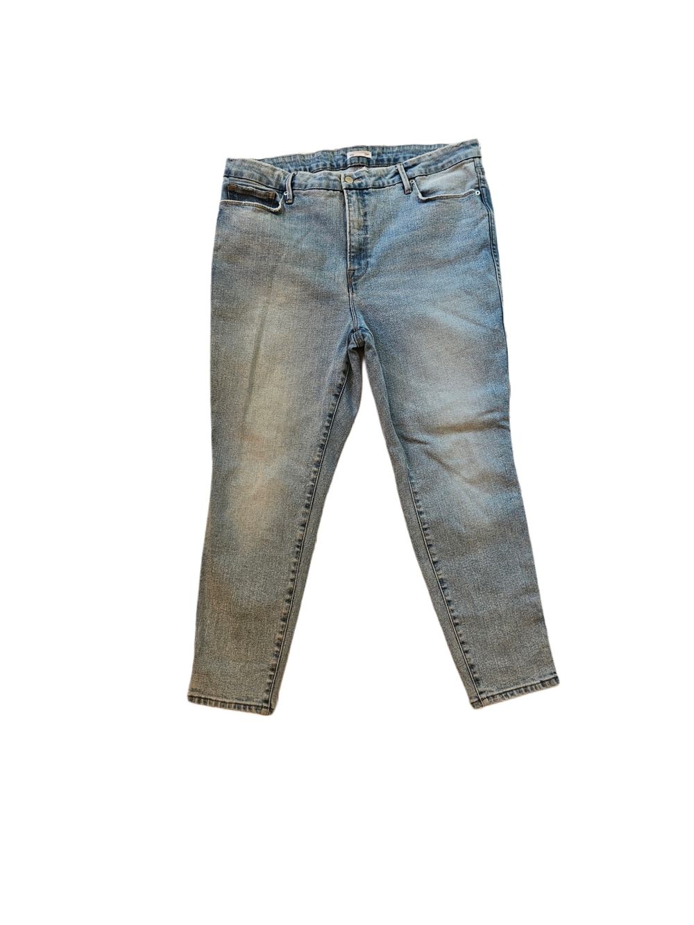 Good American Light Blue Straight Leg Jeans